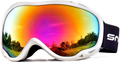 HUBO SPORTS Ski Snow Goggles for Men Women Adult,OTG Snowboard Goggles of Dual Lens with Anti Fog for UV Protection for Girls  HUBO SPORTS If#wbpred  