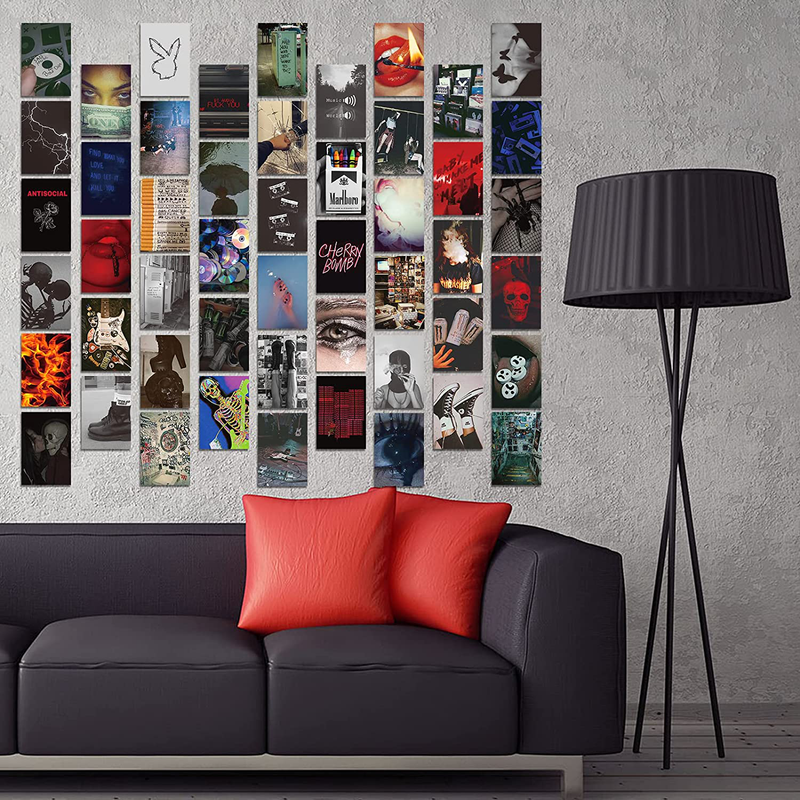 Posters for Room Aesthetic Decor, Wall Collage Vintage Posters& Prints for Guys and Girls,50 PCS 4X6 Inch Pictures for Bedroom Wall Decor Home & Garden > Decor > Artwork > Posters, Prints, & Visual Artwork LYH   