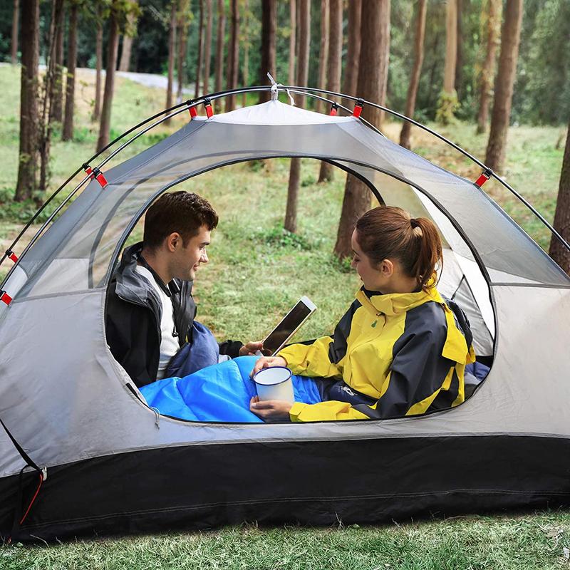 SONGMICS Camping Sleeping Bag for Adults Teens, Backpacking Hiking Traveling, Warm and Cold Weather 3 Seasons, Compact Lightweight Waterproof, Indoor and Outdoor, with Compression Sack Sporting Goods > Outdoor Recreation > Camping & Hiking > Sleeping Bags SONGMICS   