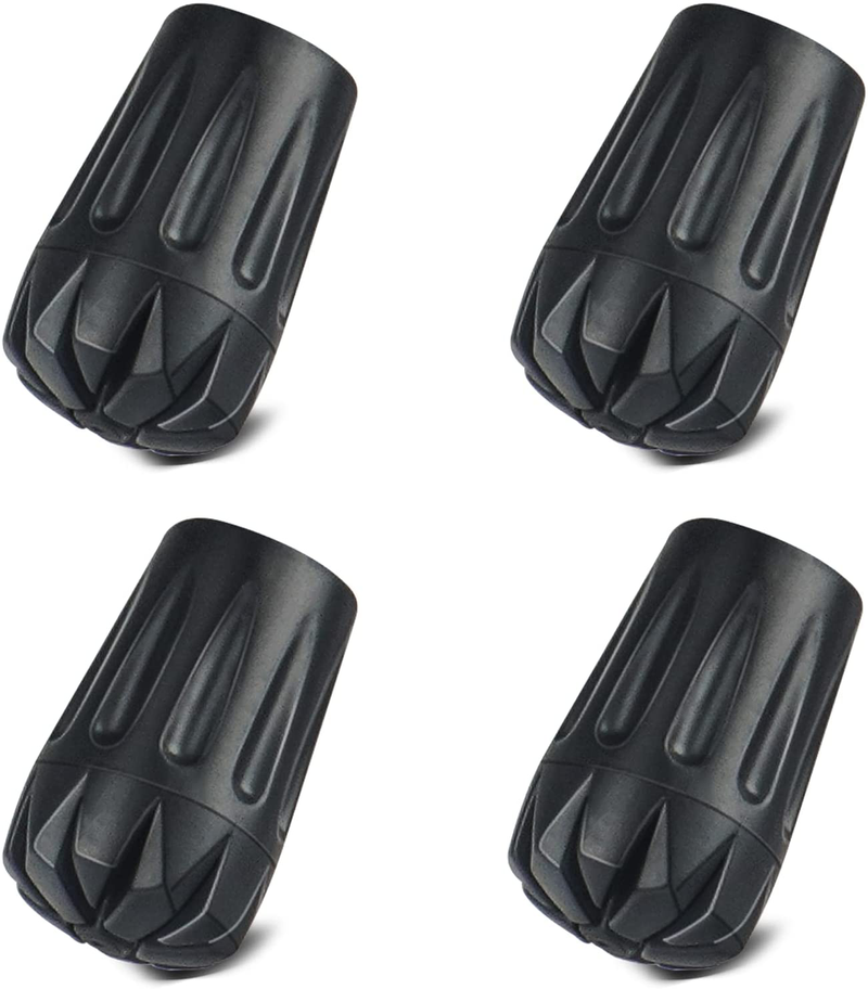 Kiaitre Rubber Tips for Trekking Poles – 4 Piece Pack Hiking Poles Accessories, Replacement Pole Tips Fits Most Standard Trekking Poles, Pole Tip Protectors for Adds Grip Shock Absorbing Sporting Goods > Outdoor Recreation > Camping & Hiking > Hiking Poles Kiaitre Rubber Tips  