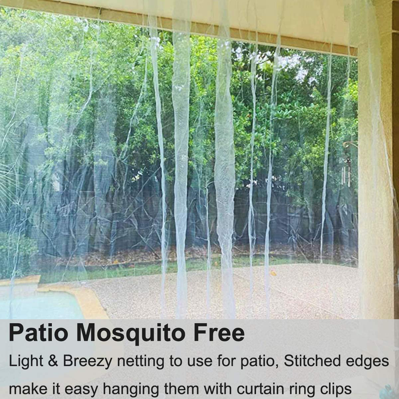 Huouo Garden Insect Netting Pest Barrier, Edge Stitch 10'X10' Garden Mesh Mosquito Bird Cicada Butterfly Bug Netting for Plants Trees Fruits Vegetables Crops Row Covers Patio Screen Barrier Net Sporting Goods > Outdoor Recreation > Camping & Hiking > Mosquito Nets & Insect Screens Huouo   