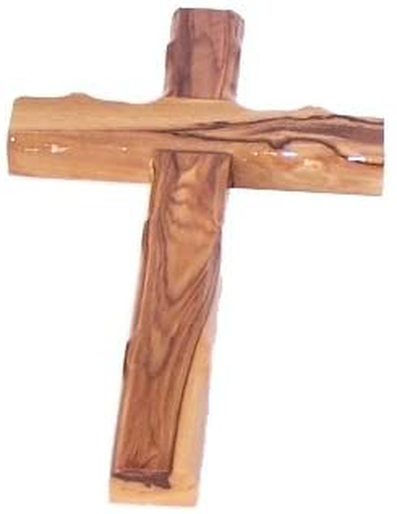 Olive wood Cross/Crucifix with sample from the Holy Land (5 Inches) Home & Garden > Decor > Artwork > Sculptures & Statues Holy Land Market 6 Inches  