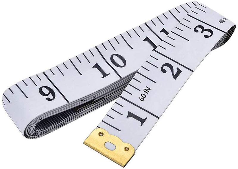 Soft Tape Measure Double Scale Body Sewing Flexible Ruler for Weight Loss Medical Body Measurement Sewing Tailor Craft Vinyl Ruler, Has Centimetre Scale on Reverse Side 60-inch（White） Hardware > Tools > Measuring Tools & Sensors STOTS Default Title  