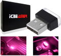 ICBEAMER Blue Color Universal USB Interface Plug-in Miniature Night Light LED Car Interior Trunk Ambient Atmosphere Vehicles & Parts > Vehicle Parts & Accessories > Motor Vehicle Parts > Motor Vehicle Interior Fittings ICBEAMER Pink Purple Mini size 