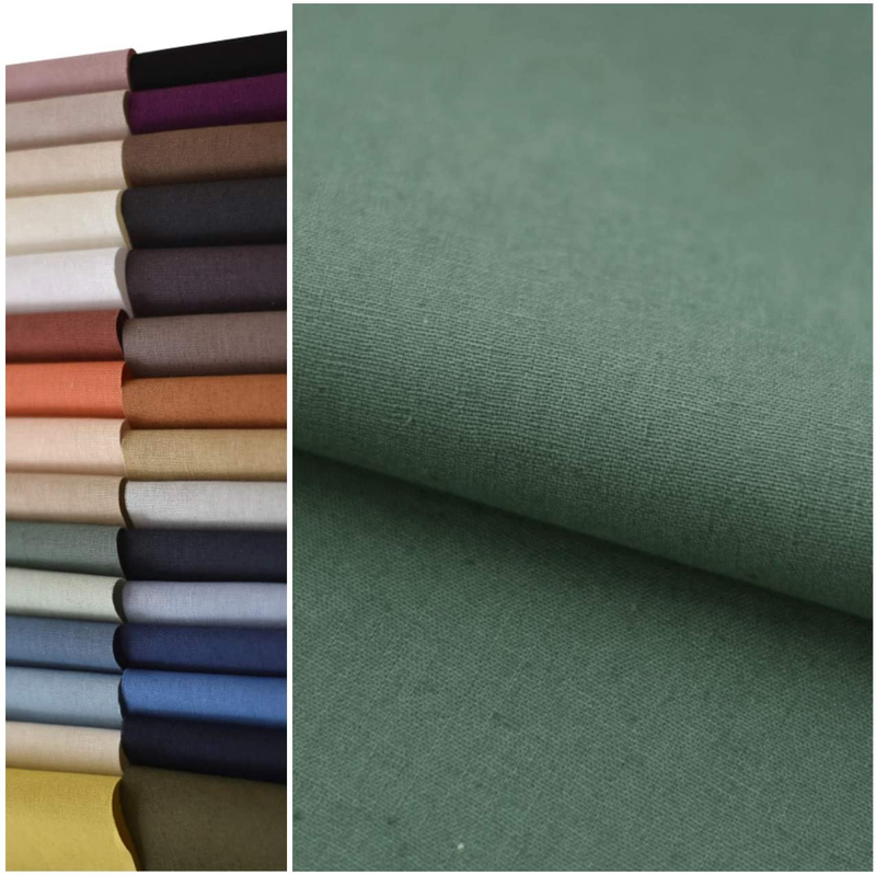 COTTONVILL 11COUNT Linen Blend Solid Bio Washing Fabric (3yard, 15-Persian Blue) Arts & Entertainment > Hobbies & Creative Arts > Arts & Crafts > Crafting Patterns & Molds > Sewing Patterns COTTONVILL 27-vintage Green 3yard 