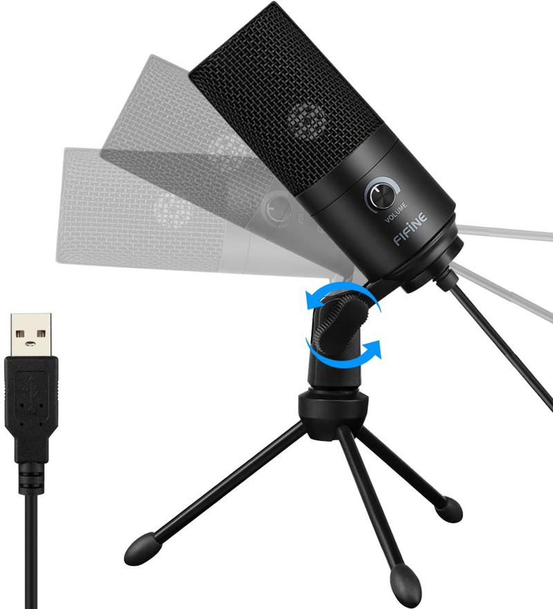 USB Microphone,FIFINE Metal Condenser Recording Microphone for Laptop MAC or Windows Cardioid Studio Recording Vocals, Voice Overs,Streaming Broadcast and YouTube Videos-K669B Electronics > Audio > Audio Components > Microphones FIFINE   