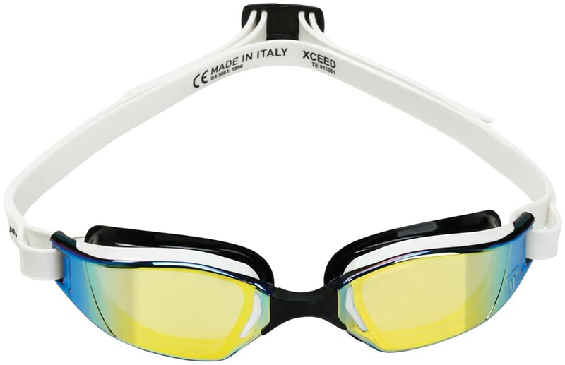 MP Michael Phelps XCEED Swimming Goggles Sporting Goods > Outdoor Recreation > Boating & Water Sports > Swimming > Swim Goggles & Masks MP Michael Phelps Gold Mirrored, White & Black  