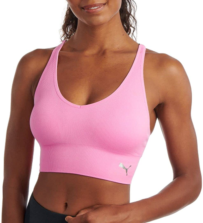 PUMA Women's Seamless Sports Bra Apparel & Accessories > Clothing > Underwear & Socks > Bras PUMA Knockout Pink Small 