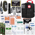 EVERLIT 250 Pieces Survival First Aid Kit IFAK Molle System Compatible Outdoor Gear Emergency Kits Trauma Bag for Camping Boat Hunting Hiking Home Car Earthquake and Adventures Sporting Goods > Outdoor Recreation > Camping & Hiking > Camping Tools EVERLIT Black  