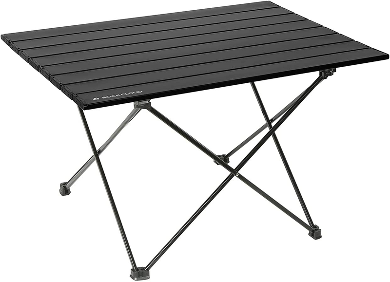 Rock Cloud Portable Camping Table Ultralight Aluminum Camp Table Folding Beach Table for Camping Hiking Backpacking Outdoor Picnic, Green Sporting Goods > Outdoor Recreation > Camping & Hiking > Camp Furniture ROCK CLOUD Black Large 