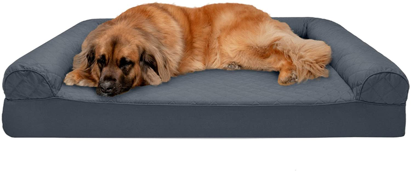 Furhaven Orthopedic Dog Beds for Small, Medium, and Large Dogs, CertiPUR-US Certified Foam Dog Bed Animals & Pet Supplies > Pet Supplies > Dog Supplies > Dog Beds Furhaven Quilted Iron Gray Memory Foam Jumbo Plus (Pack of 1)