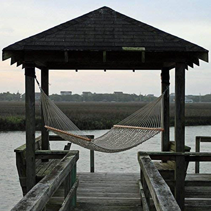 Original Pawleys Island 15DCOT Presidential Oatmeal Duracord Rope Hammock w/ Extension Chains & Tree Hooks, Handcrafted in The USA, Accommodates 2 People, 450 LB Weight Capacity, 13 ft. x 65 in. Home & Garden > Lawn & Garden > Outdoor Living > Hammocks Original Pawleys Island   