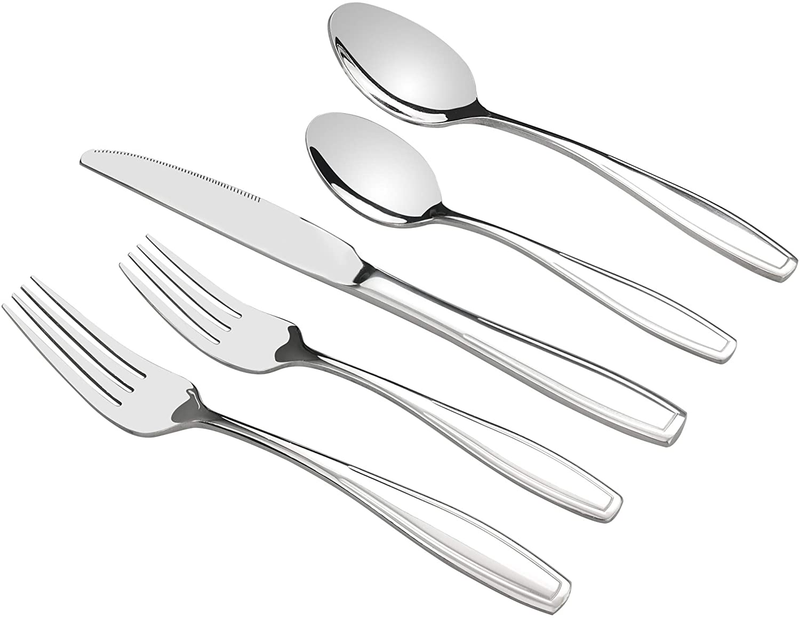 Pekky 80-piece Stainless Steel Flatware Set, Service for 16