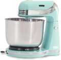 Dash Stand Mixer (Electric Mixer for Everyday Use): 6 Speed Stand Mixer with 3 qt Stainless Steel Mixing Bowl, Dough Hooks & Mixer Beaters for Dressings, Frosting, Meringues & More - Red Home & Garden > Kitchen & Dining > Kitchen Tools & Utensils > Kitchen Knives DASH Pastel Blue Mixer 