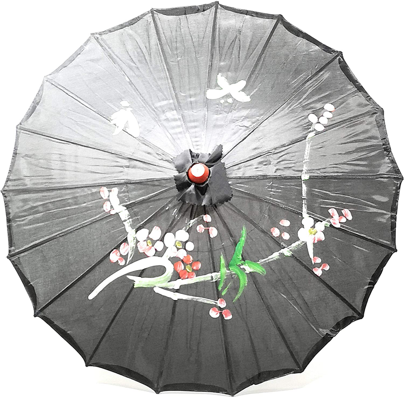 TJ GLOBAL 22" Kid's Chinese Japanese Umbrella Parasol for Wedding Parties, Photography, Costumes, Cosplay, Decoration (Black) Home & Garden > Lawn & Garden > Outdoor Living > Outdoor Umbrella & Sunshade Accessories TJ GLOBAL Default Title  