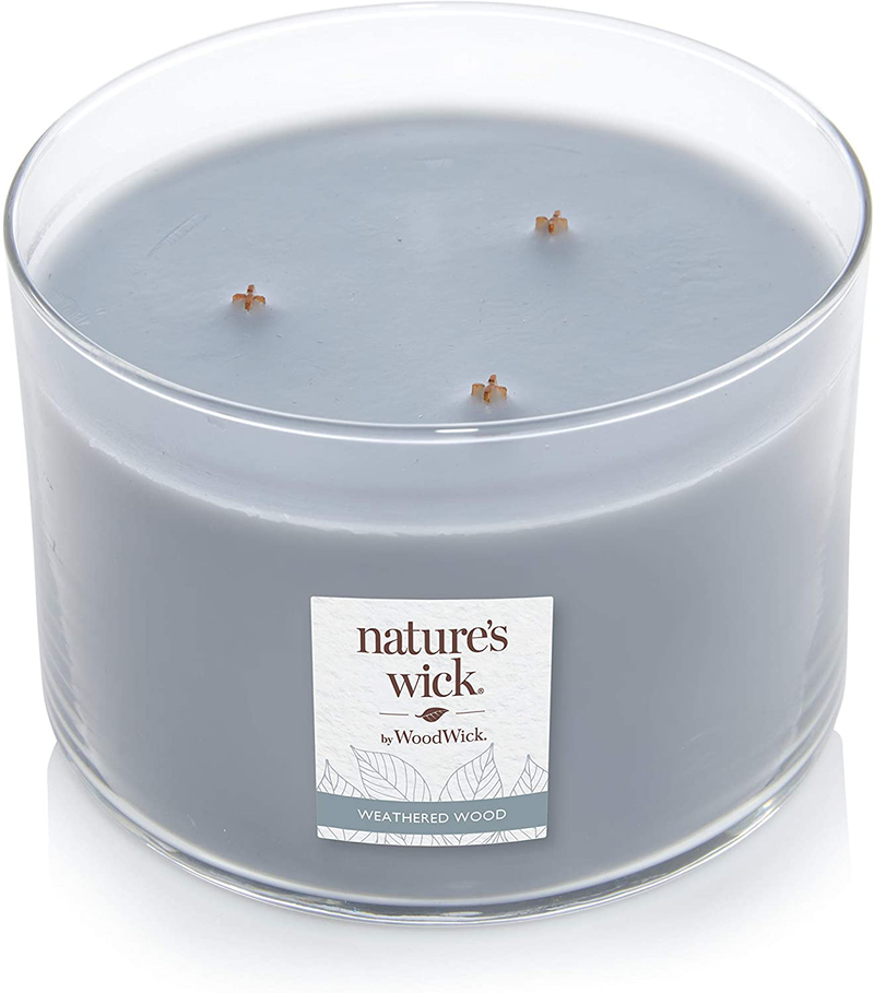 Nature's Wick Weathered Woods Candle