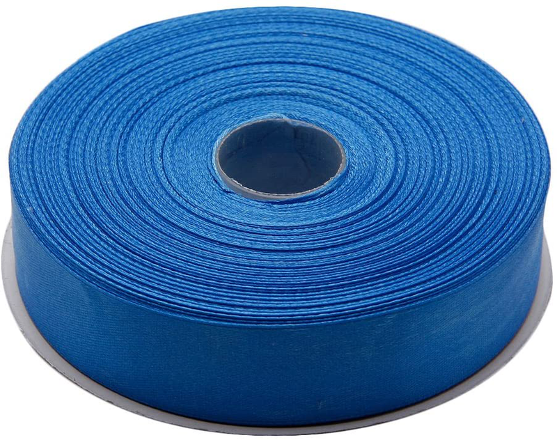 Topenca Supplies 3/8 Inches x 50 Yards Double Face Solid Satin Ribbon Roll, White Arts & Entertainment > Hobbies & Creative Arts > Arts & Crafts > Art & Crafting Materials > Embellishments & Trims > Ribbons & Trim Topenca Supplies Blue 1" x 50 yards 