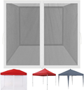 Mosquito Netting Outdoor Screen House Tent Screen Wall with Zipper for Camping, Patio, 10X 10 Gazebo and Tent (Mosquito Net Only White) Sporting Goods > Outdoor Recreation > Camping & Hiking > Mosquito Nets & Insect Screens GREARDEN screen house in white  