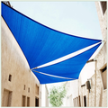 ColourTree 12' x 12' x 12' Blue Sun Shade Sail Triangle Canopy Awning Shelter Fabric Cloth Screen - UV Block UV Resistant Heavy Duty Commercial Grade - Outdoor Patio Carport - (We Make Custom Size) Home & Garden > Lawn & Garden > Outdoor Living > Outdoor Umbrella & Sunshade Accessories ColourTree Blue 12' x 12' x 12' 