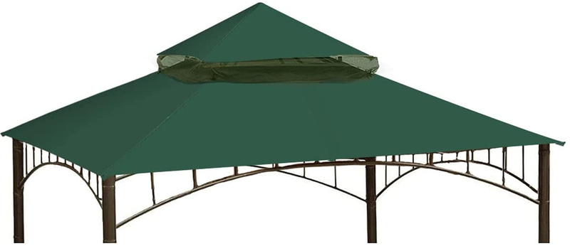 Ontheway Replacement Canopy roof for Target Madaga Gazebo Model L-GZ136PST (Beige1) Home & Garden > Lawn & Garden > Outdoor Living > Outdoor Structures > Canopies & Gazebos ontheway Dark green  