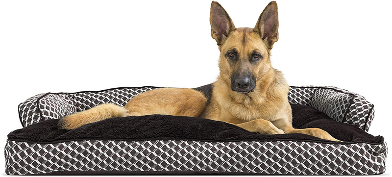 Furhaven Orthopedic Dog Beds for Small, Medium, and Large Dogs, CertiPUR-US Certified Foam Dog Bed Animals & Pet Supplies > Pet Supplies > Dog Supplies > Dog Beds Furhaven Diamond Brown Pillow (Fiberfill) Jumbo (Pack of 1)