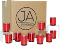 Just Artifacts 2.75-Inch Speckled Mercury Glass Votive Candle Holders (100pcs, Silver) Home & Garden > Decor > Home Fragrance Accessories > Candle Holders Just Artifacts Red  