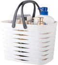 Jiatua Plastic Storage Basket with Handles, Shower Caddy Tote Portable Storage Bins for Bathroom,Bedroom, White Sporting Goods > Outdoor Recreation > Camping & Hiking > Portable Toilets & Showers JiatuA A-white  