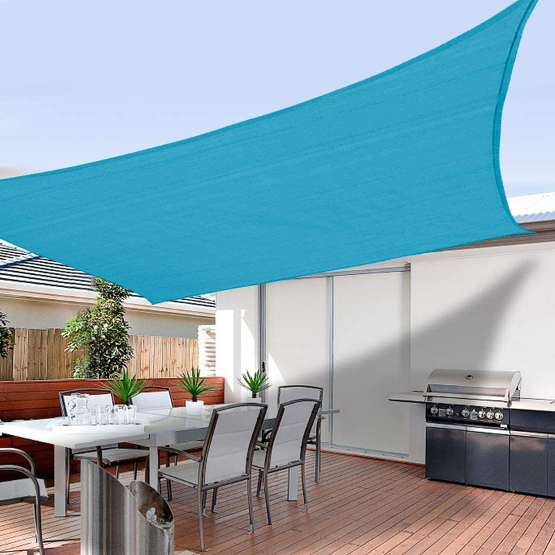 Shade&Beyond 10'x10' Sun Shade Sail Canopy UV Block for Patio Deck Yard and Outdoor Activities Home & Garden > Lawn & Garden > Outdoor Living > Outdoor Umbrella & Sunshade Accessories Shade&Beyond Turquoise Mix 8'x10' 