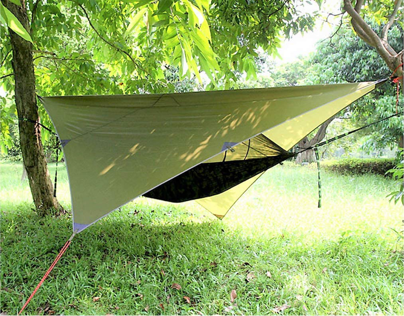 Gastonia Camping Hammock with Mosquito Bug Net Tent, Rain Fly Tarp & Tree Straps with Carabiners - Lightweight Portable Single Double Set for Hiking, Backpacking Travel, Complete with Stow Away Pocket Home & Garden > Lawn & Garden > Outdoor Living > Hammocks Gastonia   