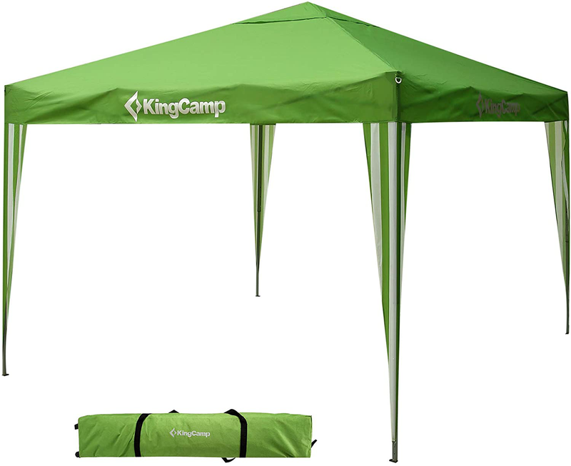 KingCamp Instant Durable Multipurpose Portable Outdoor Canopy Tent, Fit for Patio Gazebo, Wedding Party, Commercial Fair Shelter, Car Shelter (10'×10'), Green, One Size Home & Garden > Lawn & Garden > Outdoor Living > Outdoor Structures > Canopies & Gazebos KingCamp   