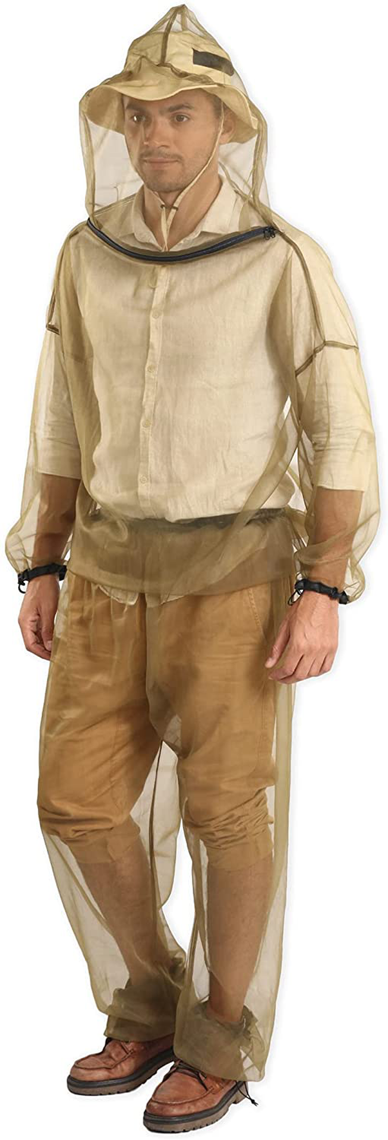 Mosquito Pants - Net Bug Pants & Mesh Bug Pants for Outdoor Protection from Bugs, Flies, Gnats, No-See-Ums & Midges - Mosquito Proof Clothing for Men & Women - W/ Free Carry Pouch Sporting Goods > Outdoor Recreation > Camping & Hiking > Mosquito Nets & Insect Screens Tough Outdoors Jacket + Pants Set - Large / X-large  