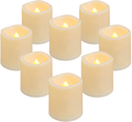 Homemory LED Candles, Lasts 2X Longer, Realistic Tea Lights Candles, LED Tea Lights, Flickering Bright Tealights, Battery Operated/Powered, Flameless Candles, White Base, Batteries Included, Set of 12 Home & Garden > Decor > Home Fragrances > Candles Homemory Warm Yellow Votive  