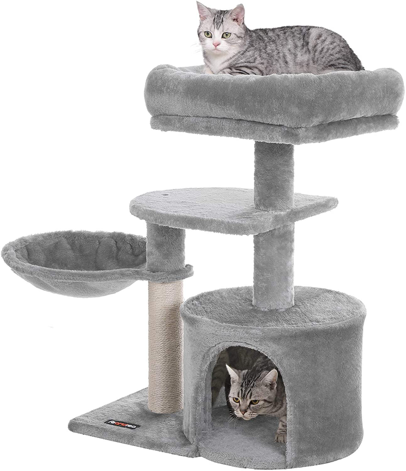 FEANDREA Cat Tree, Small Cat Tower, Condo, Scratching Post Animals & Pet Supplies > Pet Supplies > Cat Supplies > Cat Beds FEANDREA   