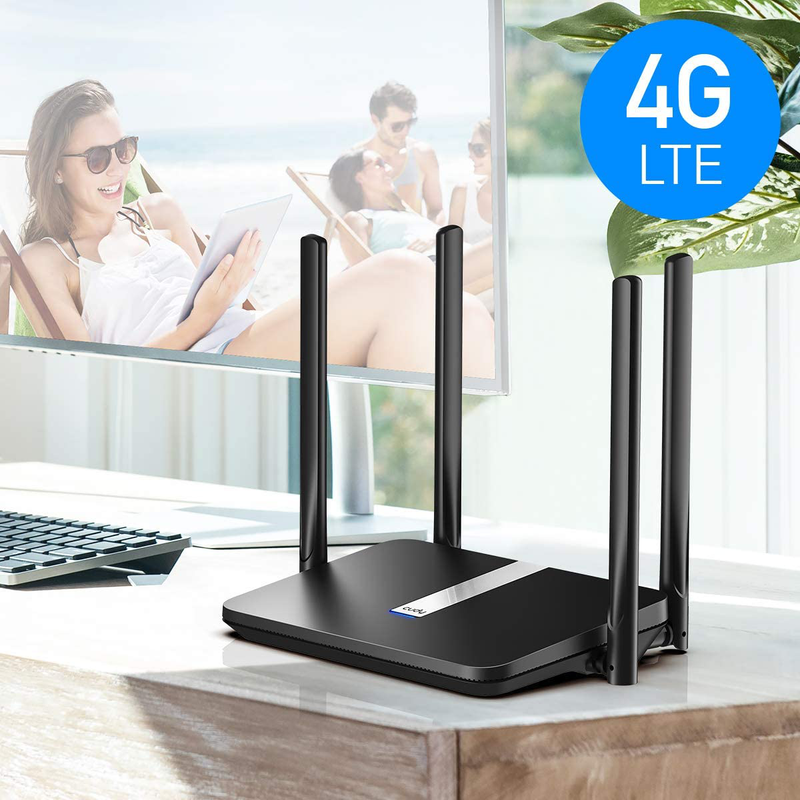 Cudy AC1200 Dual Band Unlocked 4G LTE Modem Router with SIM Card Slot, 1200Mbps WiFi, LTE Cat4, EC25-AFX Qualcomm Chipset, 5dBi High Gain Antennas, DDNS, VPN, Cloudflare, Not for Verizon Electronics > Networking > Modems Cudy   