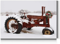 Renditions Gallery Christmas Tree & Red Truck Wall Art, Beautiful Winter Decorations, Snowy Forest and Barn, Premium Gallery Wrapped Canvas Decor, Ready to Hang, 24 in H x 36 in W, Made in America Home & Garden > Decor > Seasonal & Holiday Decorations& Garden > Decor > Seasonal & Holiday Decorations Renditions Gallery Red Christmas Tractor 12X18 