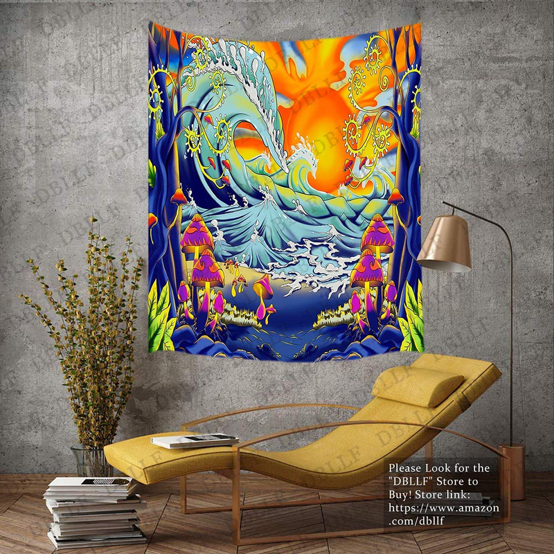 DBLLF Fantasy Plant Magical Forest Tapestry Fantasy Fairy Tales Tapestry A Large Flannel Life Tree Elves Waterfalls Stream Fairy Tales Wall Art Hanging with River Bedroom Living Room 80" 60" DBZY0425 Home & Garden > Decor > Artwork > Decorative TapestriesHome & Garden > Decor > Artwork > Decorative Tapestries DBLLF 30Wx40L  