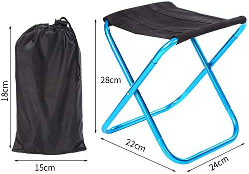 SNOWINSPRING Travel Chair Camping Chair Compact Camp Stool Folding Ultralight Chair for Camping Fishing Hiking Beach Outdoor Chair, A Sporting Goods > Outdoor Recreation > Camping & Hiking > Camp Furniture SNOWINSPRING   