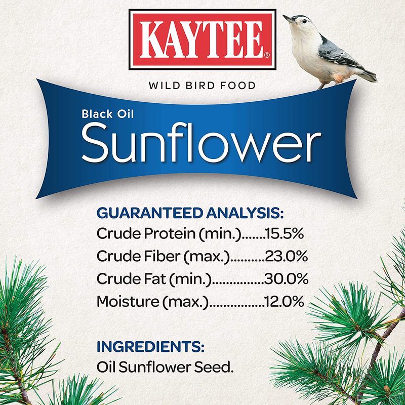 Kaytee Wild Bird Black Oil Sunflower Food, 5 Pounds Animals & Pet Supplies > Pet Supplies > Bird Supplies > Bird Food Central Garden & Pet   