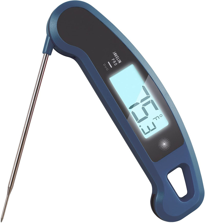 Lavatools Javelin PRO Duo Ambidextrous Backlit Professional Digital Instant Read Meat Thermometer for Kitchen, Food Cooking, Grill, BBQ, Smoker, Candy, Home Brewing, Coffee, and Oil Deep Frying Home & Garden > Kitchen & Dining > Kitchen Tools & Utensils Lavatools Blueberry  