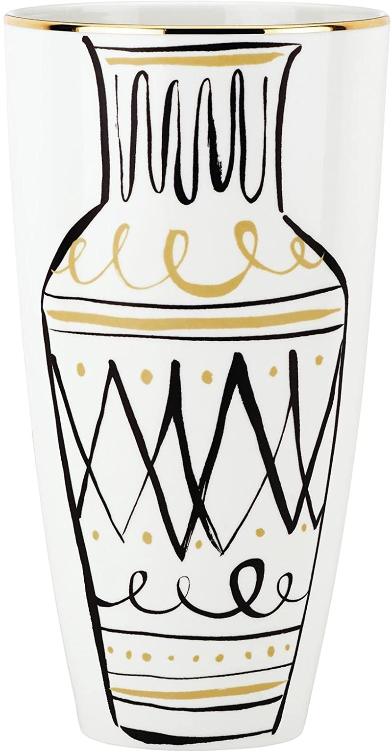Kate Spade New York Daisy Place I'd Rather Be Vase, 9" Home & Garden > Decor > Vases Kate Spade New York Multicolor  