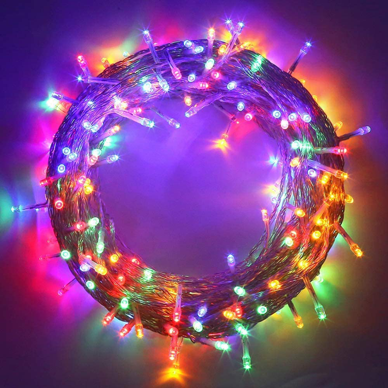 MYGOTO 33FT 100 Leds String Lights Waterproof Fairy Lights 8 Modes with Memory 30V UL Certified Power Supply for Home, Garden, Wedding, Party, Christmas Decoration Indoor Outdoor (Red) Home & Garden > Lighting > Light Ropes & Strings MYGOTO 200l Multicolor  