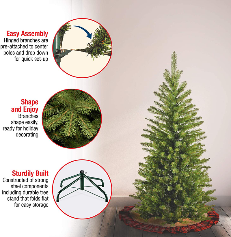National Tree Company Artificial Christmas Tree Includes Stand Kingswood Fir Pencil, 9 ft, 4 Ft Home & Garden > Decor > Seasonal & Holiday Decorations > Christmas Tree Stands National Tree Company   