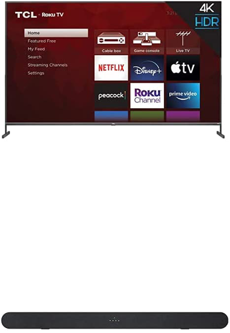 TCL 50-inch Class 4-Series 4K UHD Smart Roku LED TV - 50S435, 2021 Model Electronics > Video > Televisions TCL TV with Alto 6 Sound Bar 85 Inch 