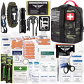 EVERLIT 250 Pieces Survival First Aid Kit IFAK Molle System Compatible Outdoor Gear Emergency Kits Trauma Bag for Camping Boat Hunting Hiking Home Car Earthquake and Adventures