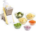 DASH Safe Slice Mandoline Slicer, Julienne + Dicer for Vegetables, Meal Prep & More with 30+ Presets & Thickness Adjuster, Presets, Grey