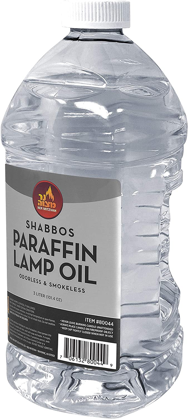 Ner Mitzvah Paraffin Lamp Oil - 3 Liter - Clear Smokeless, Odorless, Clean Burning Fuel for Indoor and Outdoor Use - (101.4 oz) Home & Garden > Lighting Accessories > Oil Lamp Fuel Ner Mitzvah Default Title  