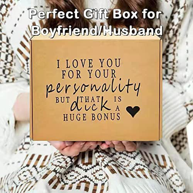 Funny Naughty Gifts for Boyfriend -97Pcs Anniversary Valentines Day Birthday Gifts Set Basket Sex Things for BF Him Men Husband Romantic Funny Scented Candles Token Keychain Capsule Letters Cards Home & Garden > Decor > Seasonal & Holiday Decorations Brigruk   