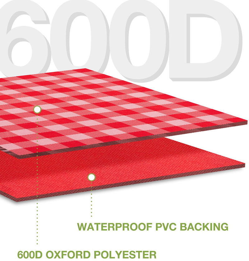 Picnic Blankets Waterproof Foldable 57 × 79 Inch , Beach Mat Sandproof, Large Outdoor Blanket Picnic Mat Portable,Used For Yoga, Camping Hiking Grass Travelling, Picnic Backpack Accessories(Red White) Home & Garden > Lawn & Garden > Outdoor Living > Outdoor Blankets > Picnic Blankets MAJITA   