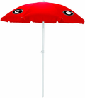 NCAA Georgia Bulldogs Portable Sunshade Umbrella Home & Garden > Lawn & Garden > Outdoor Living > Outdoor Umbrella & Sunshade Accessories PICNIC TIME Red  