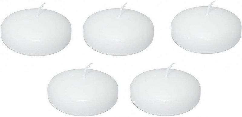 D'light Online Large Floating Candles 3 Inch Bulk Pack for Events, Weddings, Spa, Home Decor, Special Occasions and Holiday Decorations (Set of 72, White) Home & Garden > Decor > Home Fragrances > Candles D'light Online White Large - 3" (Set of 36) 
